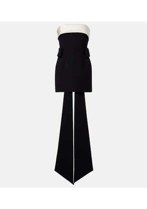 The New Arrivals Ilkyaz Ozel Lalani draped strapless minidress