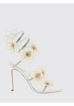 Heeled Sandal RENE CAOVILLA Woman color White