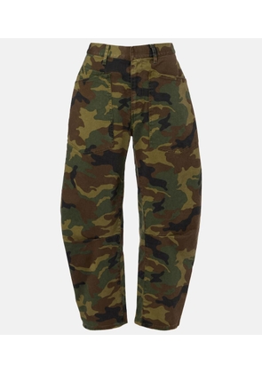 Nili Lotan Shon camouflage barrel-leg pants