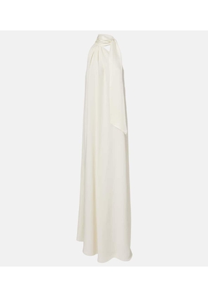 Taller Marmo Bridal Astor crepe cady gown