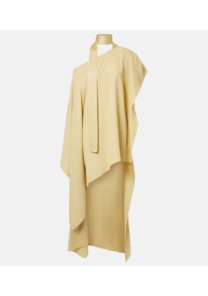 Taller Marmo Trebbia asymmetric crepe cady kaftan