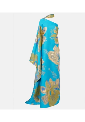 Taller Marmo Hardison Bloom floral satin kaftan