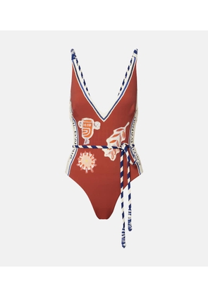 Alemais Soleil D'Amour printed swimsuit