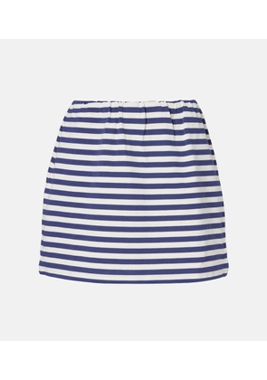 Posse Haisley striped cotton miniskirt