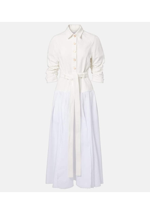 Gabriela Hearst Delyth cotton and linen maxi dress