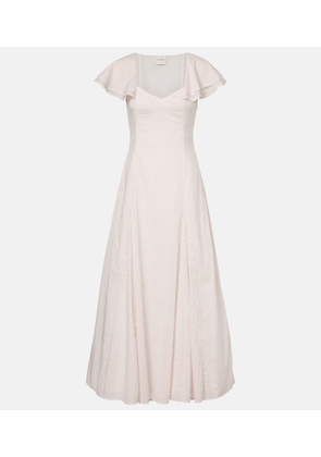 Posse Marlowe polka-dot cotton maxi dress