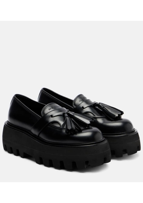 McQueen Sofa leather platform loafers