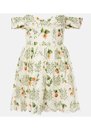 Agua by Agua Bendita Poesia off-shoulder linen minidress