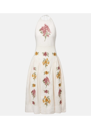 Agua by Agua Bendita Balsa Cordillera floral linen midi dress