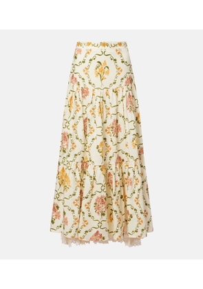 Agua by Agua Bendita Anis Cordillera floral cotton maxi skirt