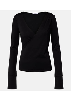 Max Mara Adagio virgin wool wrap top