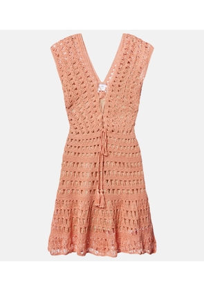Anna Kosturova Jennifer crochet cotton minidress