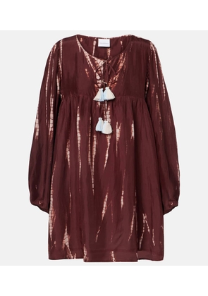 Anna Kosturova Hailey tie-dye silk minidress