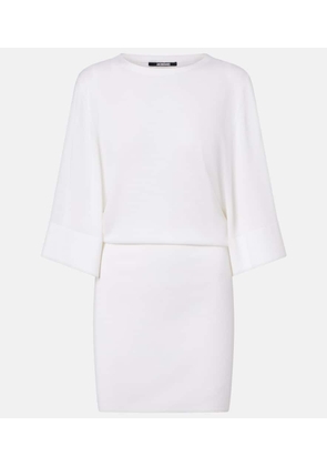 Jacquemus Mananco wool and silk minidress