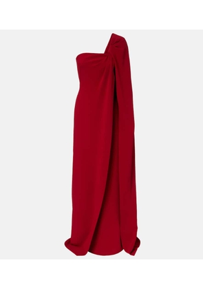 Givenchy Asymmetric caped maxi dress