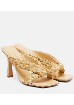 Bottega Veneta Riva braided raffia mules