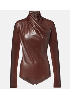 Mugler Draped bodysuit