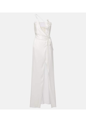 David Koma Floral-applique gown