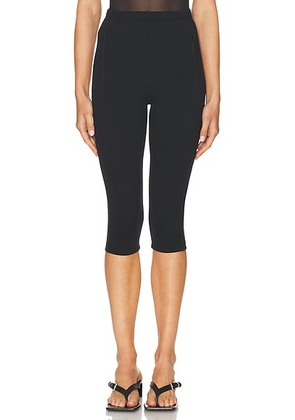 WARDROBE.NYC Crop Legging in Black - Black. Size S (also in M).