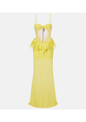 David Koma Peplum lace cocktail dress