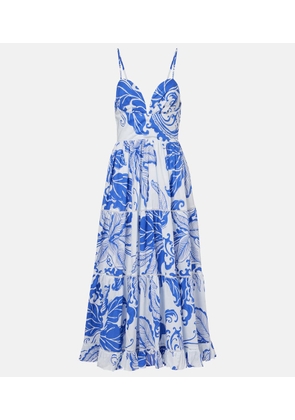 Poupette St Barth Milena printed cotton maxi dress