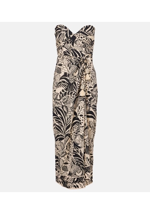 Poupette St Barth Collina printed cotton midi dress
