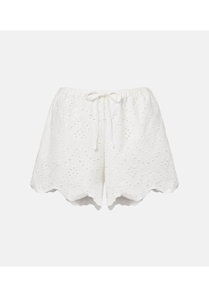 Poupette St Barth Cruse broderie anglaise cotton shorts