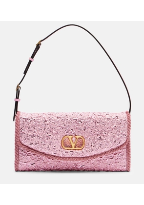 Valentino Garavani DeVain Small cloque jacquard shoulder bag