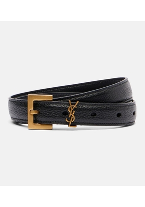 Saint Laurent Cassandre leather belt