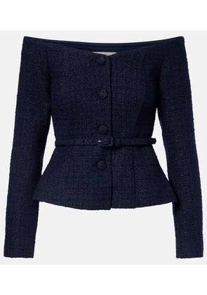 Roland Mouret Off-shoulder boucle top