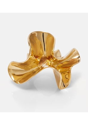 Bottega Veneta Anemone gold-plated sterling silver ring