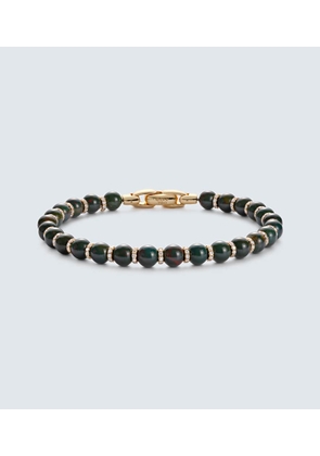 David Yurman Spiritual Beads 18kt gold (750/1000) bracelet with bloodstones and diamonds