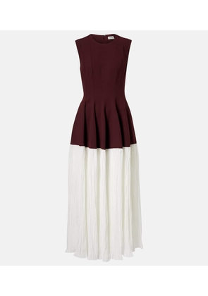 Simkhai Raleigh crepe and satin midi dress