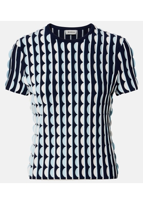 Simkhai Kendra knitted scalloped top