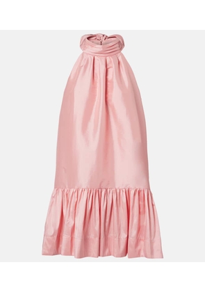 Simkhai Hope bow-detail taffeta minidress