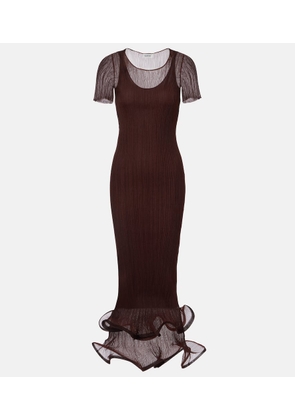 Simkhai Ruffled midi dress