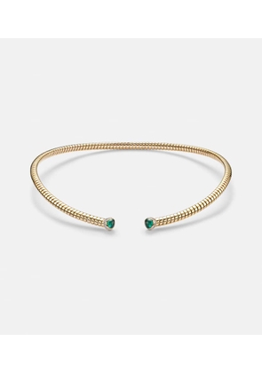 Marina B 18kt yellow gold necklace with emeralds and diamonds