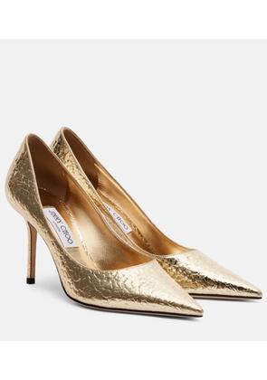 Jimmy Choo Love 85 metallic-effect pumps