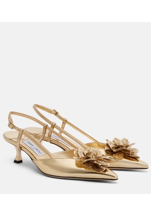 Jimmy Choo Mimmi 50 leather slingback pumps