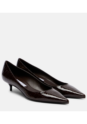 Jimmy Choo Amelia 35 croc-effect leather pumps