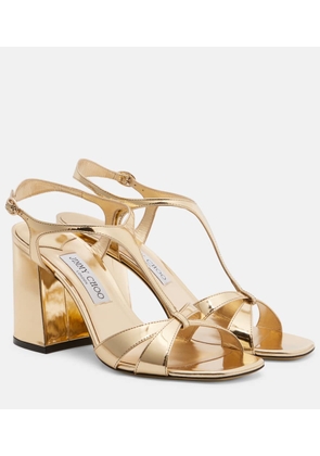 Jimmy Choo Kesia metallic leather sandals