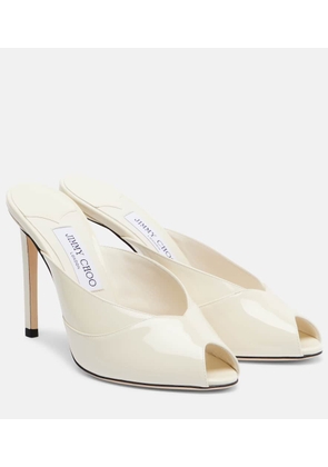 Jimmy Choo Brigitte 100 patent leather mules
