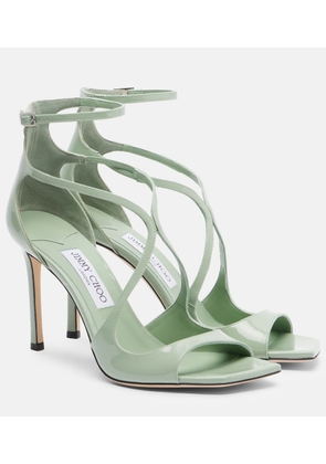 Jimmy Choo Azia patent leather sandals