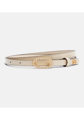 Valentino Garavani Embellished leather belt