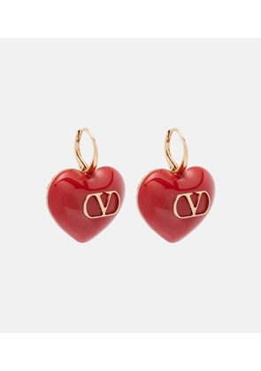 Valentino Cour Royal VLogo enamel earrings