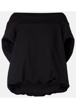 Dries Van Noten Cocoon cotton jersey sweatshirt