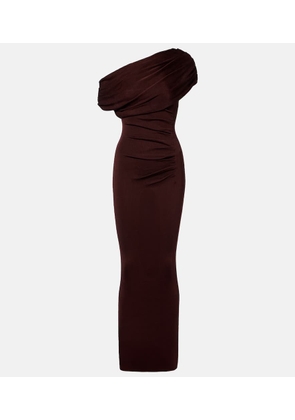 Self-Portrait Draped ruched gown
