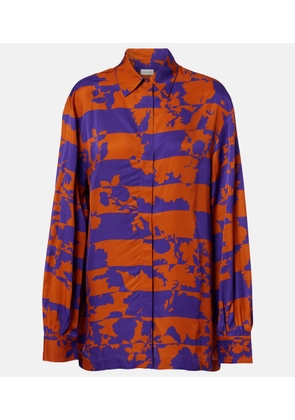 Dries Van Noten Printed satin shirt