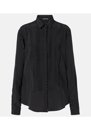 Tom Ford Polka-dot silk shirt