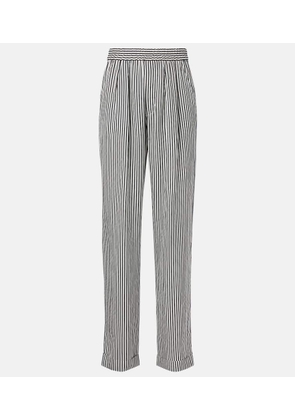 Tom Ford Striped silk straight pants